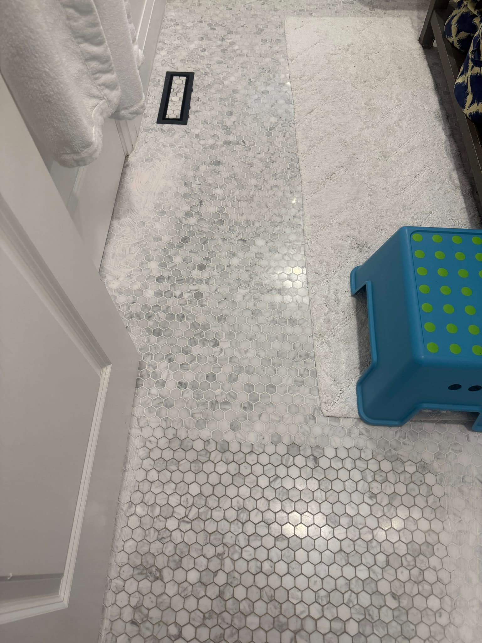 Grout after professional cleaning - clean and restored