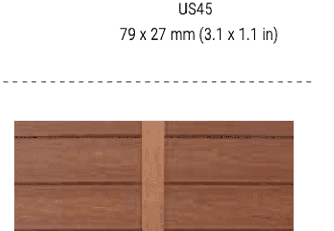 NewTechWood US45 Transition Trim Colors available to match US31 and UH67 Siding