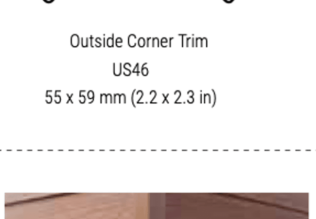 NewTechWood US46 Outside Corner Trim Colors available to match US31 and UH67 Siding