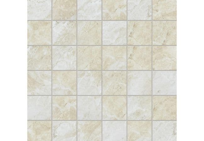 Anatolia Tile Malena Ivory Porcelain 2 X 2 Mosaic Matte, Anatolia Tile & Stone