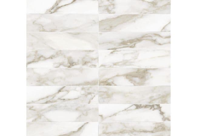 Anatolia Tile Raffino Calacatta Dolce Wall Porcelain 3 X 12 Artisan Pressed Matte — Anatolia Tile & Stone