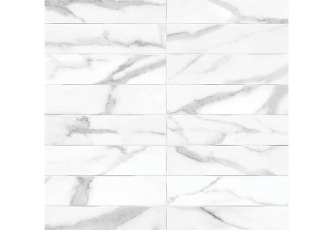 Anatolia Tile Raffino Statuario Valore Wall Porcelain 3 X 12 Artisan Pressed Matte — Anatolia Tile & Stone