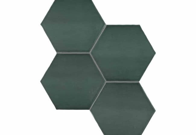 Anatolia Tile Teramoda Emerald Porcelain 6 In Hexagon Pressed Glossy — Anatolia Tile & Stone