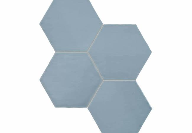 Anatolia Tile Teramoda Sky Porcelain 6 In Hexagon Pressed Glossy — Anatolia Tile & Stone