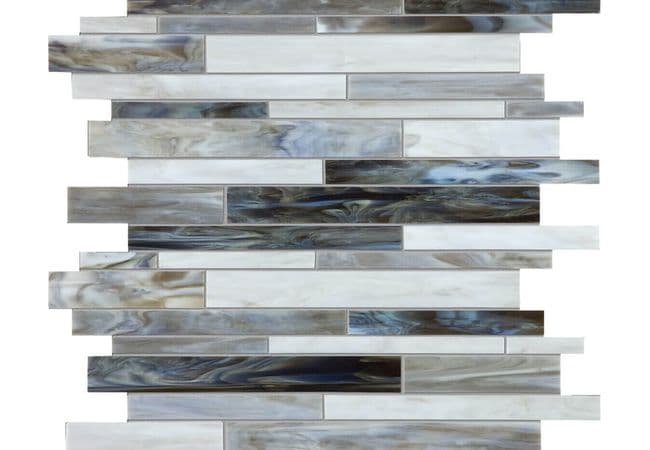 Anatolia Tile Baroque Alabastro Random Strip Mosaic — Anatolia Tile & Stone