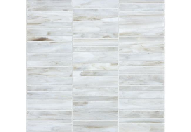 Anatolia Tile Baroque Calacatta Random Stacked Mosaic — Anatolia Tile & Stone