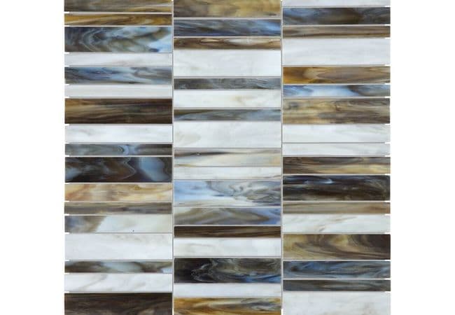 Anatolia Tile Baroque Corallo Random Stacked Mosaic — Anatolia Tile & Stone