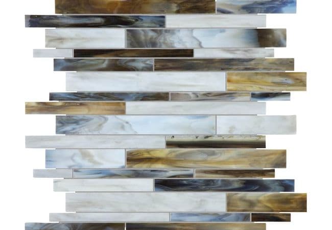 Anatolia Tile Baroque Corallo Random Strip Mosaic — Anatolia Tile & Stone
