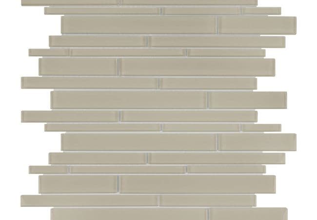 Anatolia Tile Element Earth Random Strip Mosaic, Anatolia Tile & Stone
