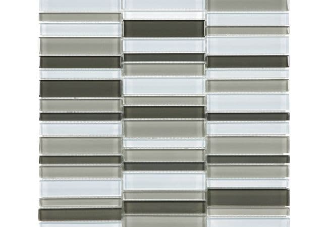 Anatolia Tile Element Glass Mineral Blend Stacked Mosaic — Anatolia Tile & Stone