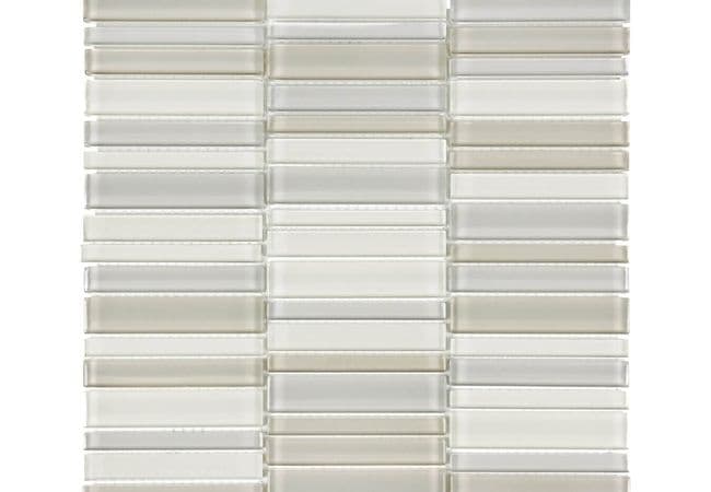 Anatolia Tile Element Glass Mineral Natural Blend Stacked Mosaic — Anatolia Tile & Stone