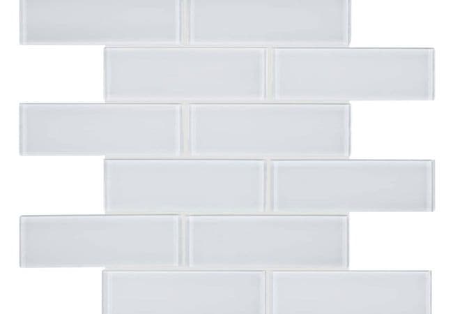 Anatolia Tile Element Ice Glass 2 X 6 Brick Mosaic — Anatolia Tile & Stone
