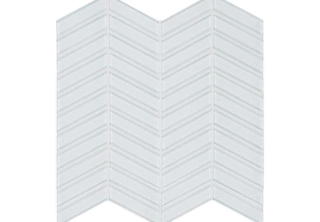 Anatolia Tile Element Ice Glass Chevron Mosaic — Anatolia Tile & Stone