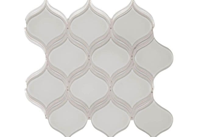Anatolia Tile Element Mist Glass Arabesque Mosaic — Anatolia Tile & Stone