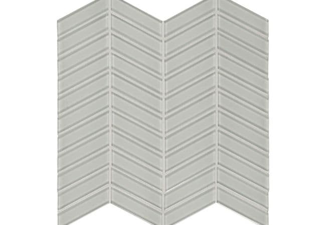 Anatolia Tile Element Mist Glass Chevron Mosaic, Anatolia Tile & Stone