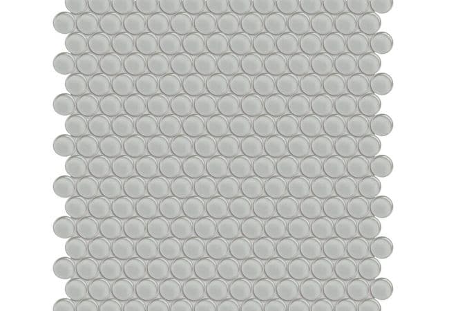Anatolia Tile Element Mist Glass Penny Round Mosaic, Anatolia Tile & Stone