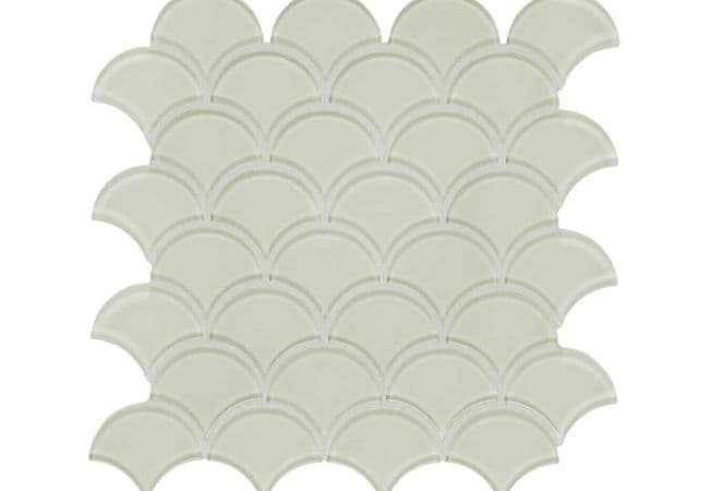 Anatolia Tile Element Sand Glass Scallop Mosaic, Anatolia Tile & Stone