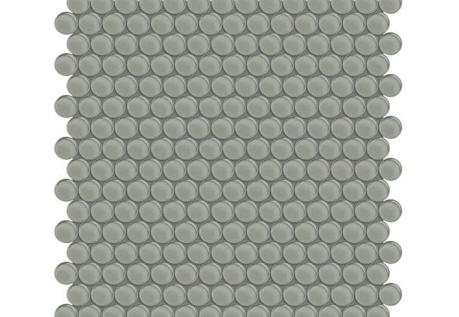 Anatolia Tile Element Smoke Glass Penny Round Mosaic — Anatolia Tile & Stone
