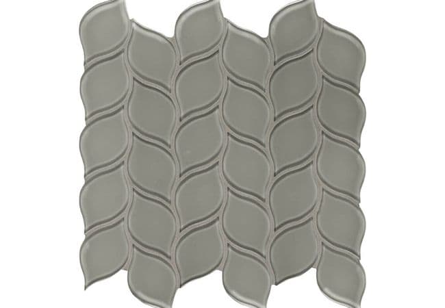 Anatolia Tile Element Smoke Glass Petal Mosaic — Anatolia Tile & Stone