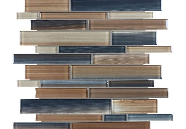 Anatolia Tile Fusion Erosion Random Strip Mosaic — Anatolia Tile & Stone