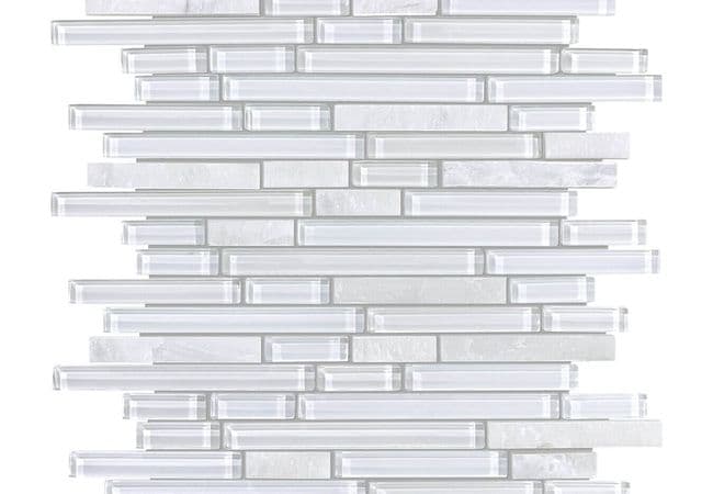 Anatolia Tile Norwegian Ice Linear Blend Mosaic — Anatolia Tile & Stone