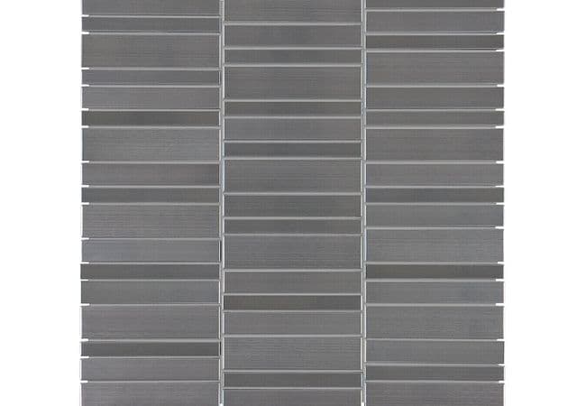 Anatolia Tile Stainless Steel Random Stacked Mosaic Glossy — Anatolia Tile & Stone