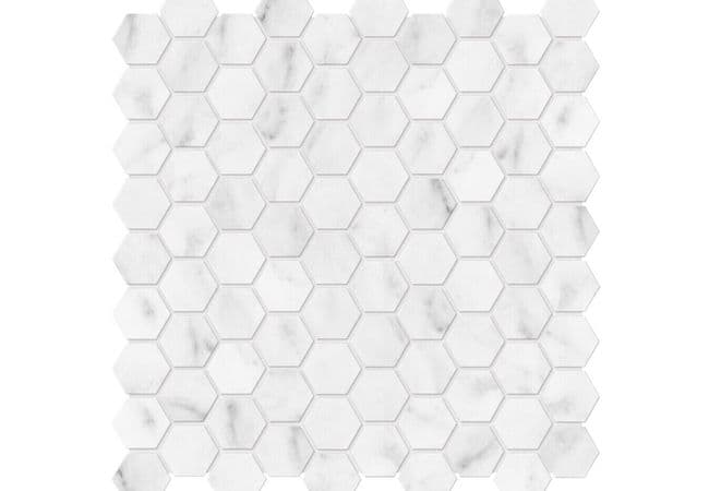 Anatolia Tile Bianco Venatino 1.25 Hexagon Mosaic Polished / Honed Marble — Anatolia Tile & Stone