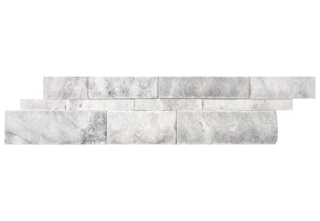 Anatolia Tile Bianco Venatino 6 X 24 Wall Panel Split Face Marble — Anatolia Tile & Stone