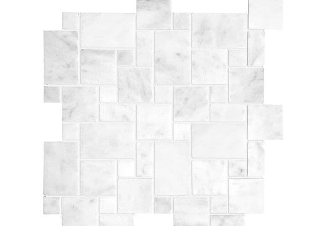 Anatolia Tile Bianco Venatino Mini Versailles Mosaic Polished / Honed Marble — Anatolia Tile & Stone