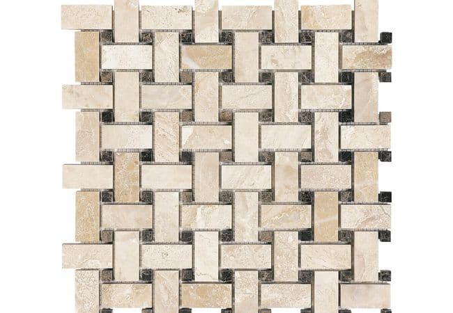 Anatolia Tile Impero Reale Basketweave Mosaic Polished / Honed Marble — Anatolia Tile & Stone