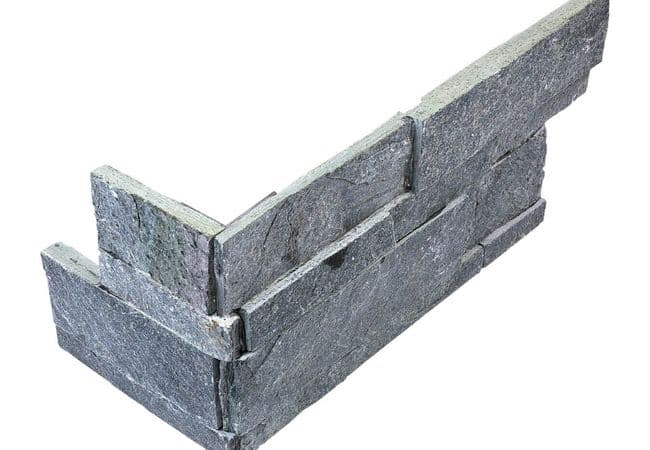 Anatolia Tile Ledgerstone Astro Silver 6 X 18 Assembled Corner — Anatolia Tile & Stone