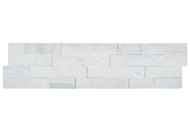 Anatolia Tile Ledgerstone Glacier 6 X 24 Corner Mosaic — Anatolia Tile & Stone