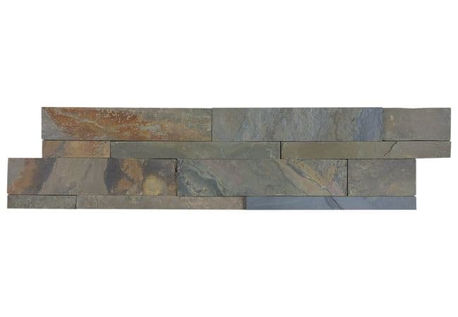 Anatolia Tile Ledgerstone Indian Coast 6 X 24 Mosaic — Anatolia Tile & Stone