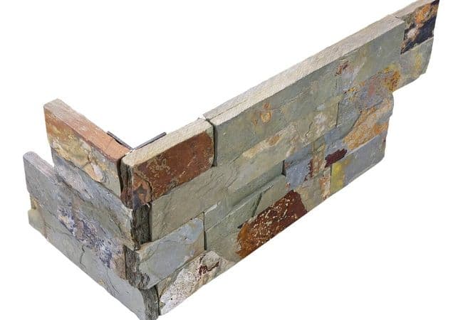 Anatolia Tile Ledgerstone Sierra 6 X 18 Assembled Corner Mosaic — Anatolia Tile & Stone