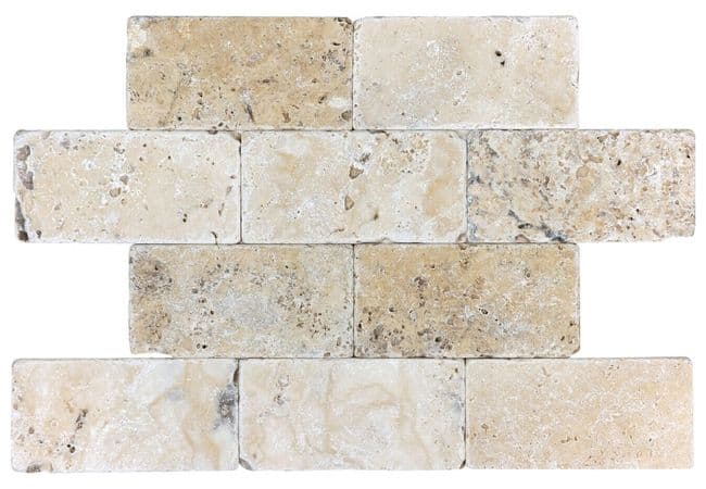 Anatolia Tile Picasso 3 x 6 Tumbled Natural Stone — Anatolia Tile & Stone