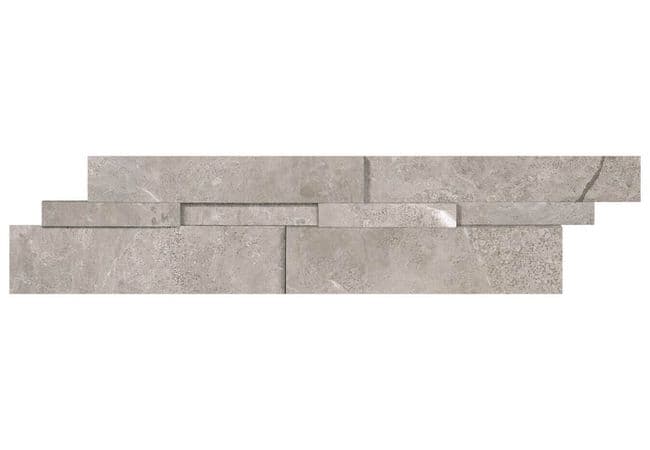 Anatolia Tile Ritz Gray 6 x 24 Cubic Wall Panel Honed Natural Stone — Anatolia Tile & Stone