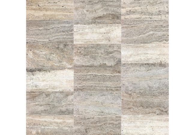 Anatolia Tile Silver Ash Travertine 12 x 24 Natural Stone Tile — Anatolia Tile & Stone