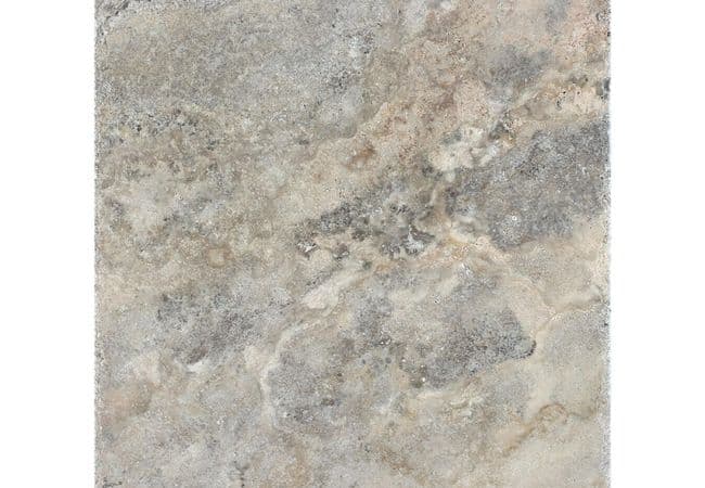 Anatolia Tile Silver Ash Travertine 16 x 16 Chiseled & Brushed Natural Stone — Anatolia Tile & Stone