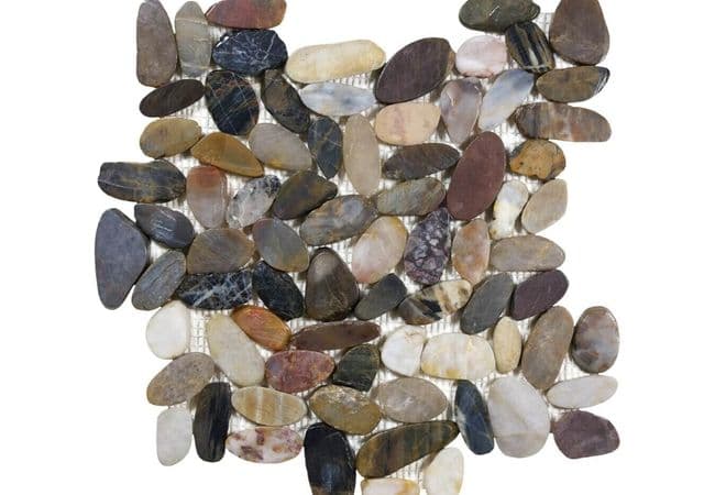Anatolia Tile Zen Bora Wilderness Flat Pebble Mosaic Polished — Anatolia Tile & Stone