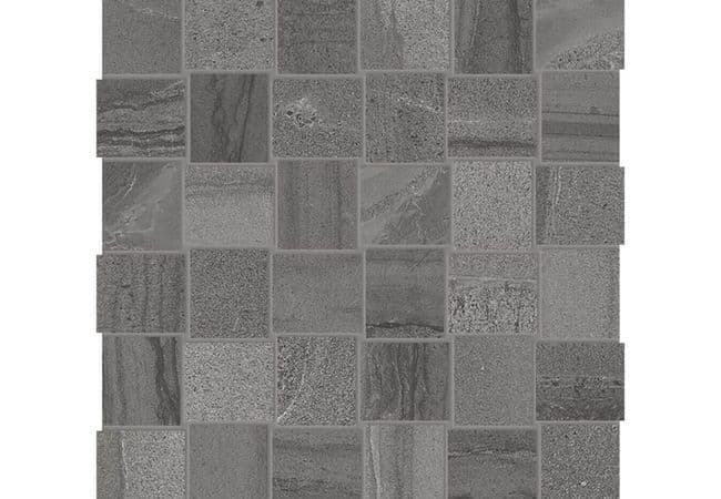 Anatolia Tile Amelia Carbon Porcelain 2 x 2 Basketweave Mosaic Matte, Anatolia Tile & Stone