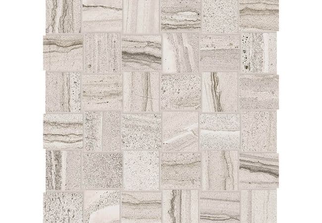 Anatolia Tile Amelia Mist Porcelain 2 x 2 Basketweave Mosaic Matte — Anatolia Tile & Stone