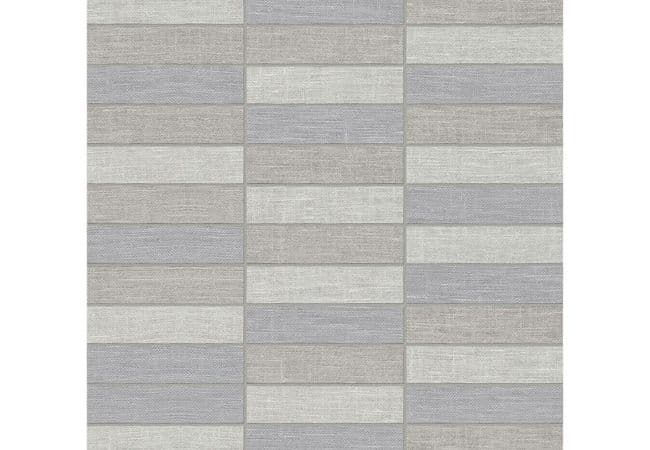 Anatolia Tile Belgian Linen Porcelain Dark Blend 1 x 4 Stacked Mosaic, Anatolia Tile & Stone