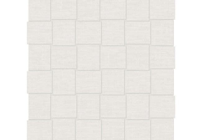 Anatolia Tile Belgian Linen Porcelain Ivory Porcelain 2 x 2 Basketweave Mosaic Matte — Anatolia Tile & Stone