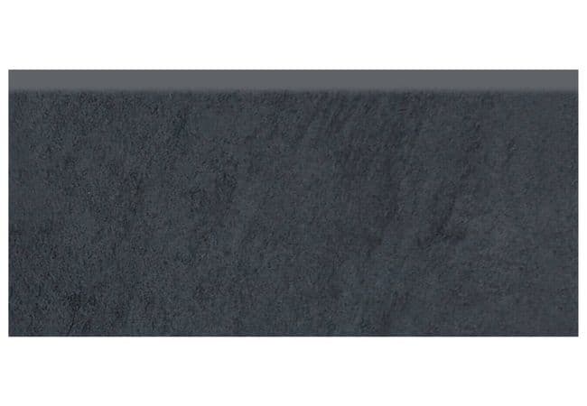 Anatolia Tile Cinq Black Porcelain 3 x 8 Bullnose Matte — Anatolia Tile & Stone
