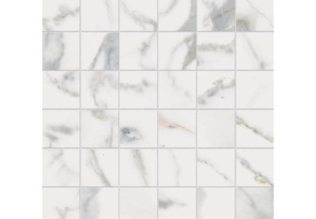 Anatolia Tile Classic Calacatta Porcelain 2 x 2 Mosaic Matte — Anatolia Tile & Stone