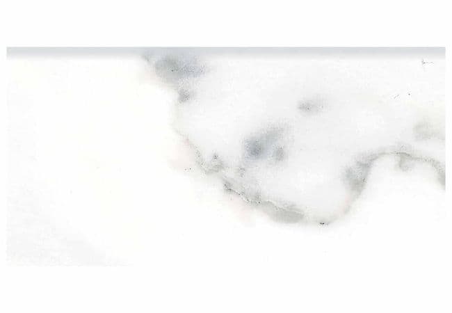 Anatolia Tile Classic Calacatta Porcelain 3 x 6 Bullnose Glossy — Anatolia Tile & Stone
