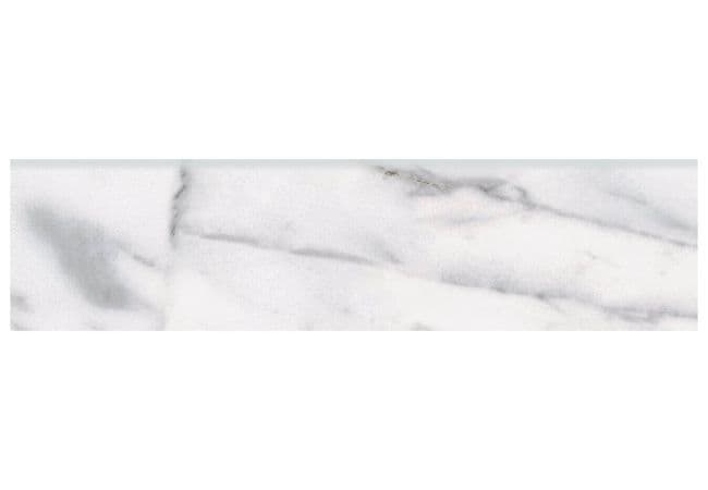 Anatolia Tile Classic Carrara Porcelain 3 x 12 Bullnose Matte — Anatolia Tile & Stone
