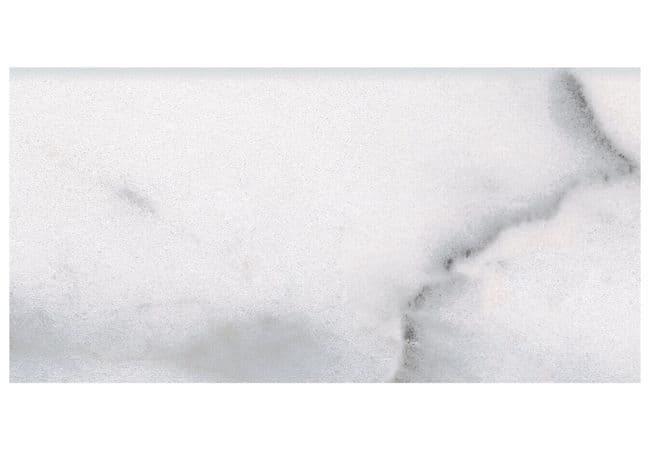 Anatolia Tile Classic Carrara Porcelain 3 x 6 Bullnose Glossy — Anatolia Tile & Stone
