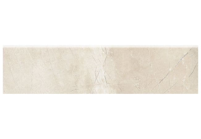 Anatolia Tile Classic Pulpis Ivory Porcelain 3 x 12 Bullnose Matte — Anatolia Tile & Stone