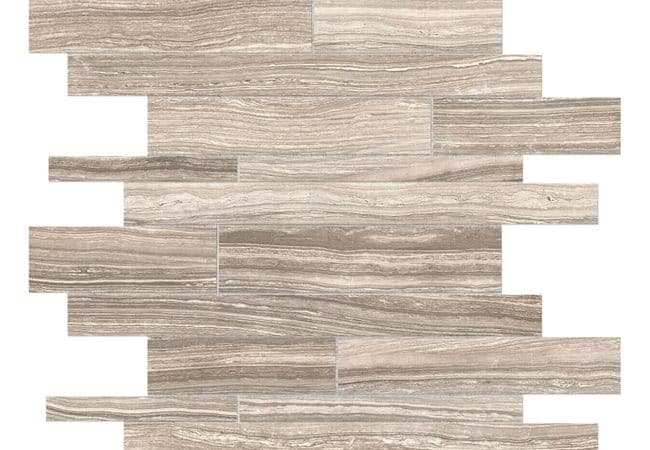 Anatolia Tile Eramosa Clay Porcelain Random Strip Mosaic Matte — Anatolia Tile & Stone